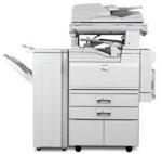 Ricoh MP-3500 digital copier with print, scan, copy and fax capability.