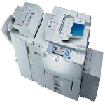 Ricoh MP-7000 digital copier with print, scan, copy and fax capability.